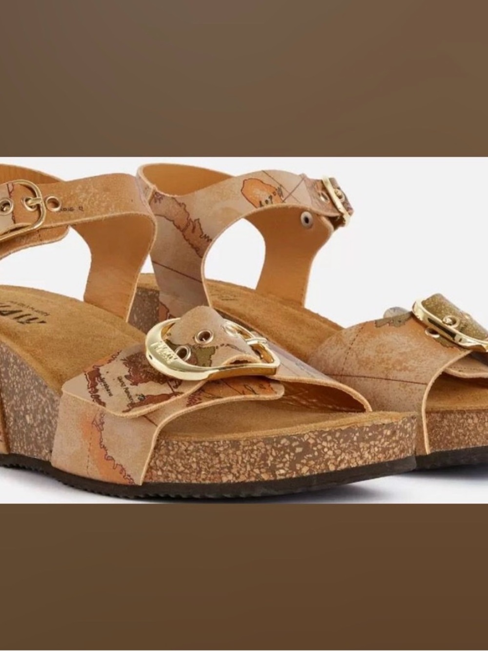 Alviero Martini 1^ Classe Women's Geo Classic Sandals NWOT size 38 EU/7.5-8 US